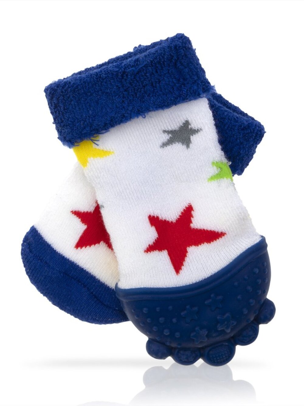 Nuby Stars Teething Sock | Sensory Baby Teether | Missing Travel Bag